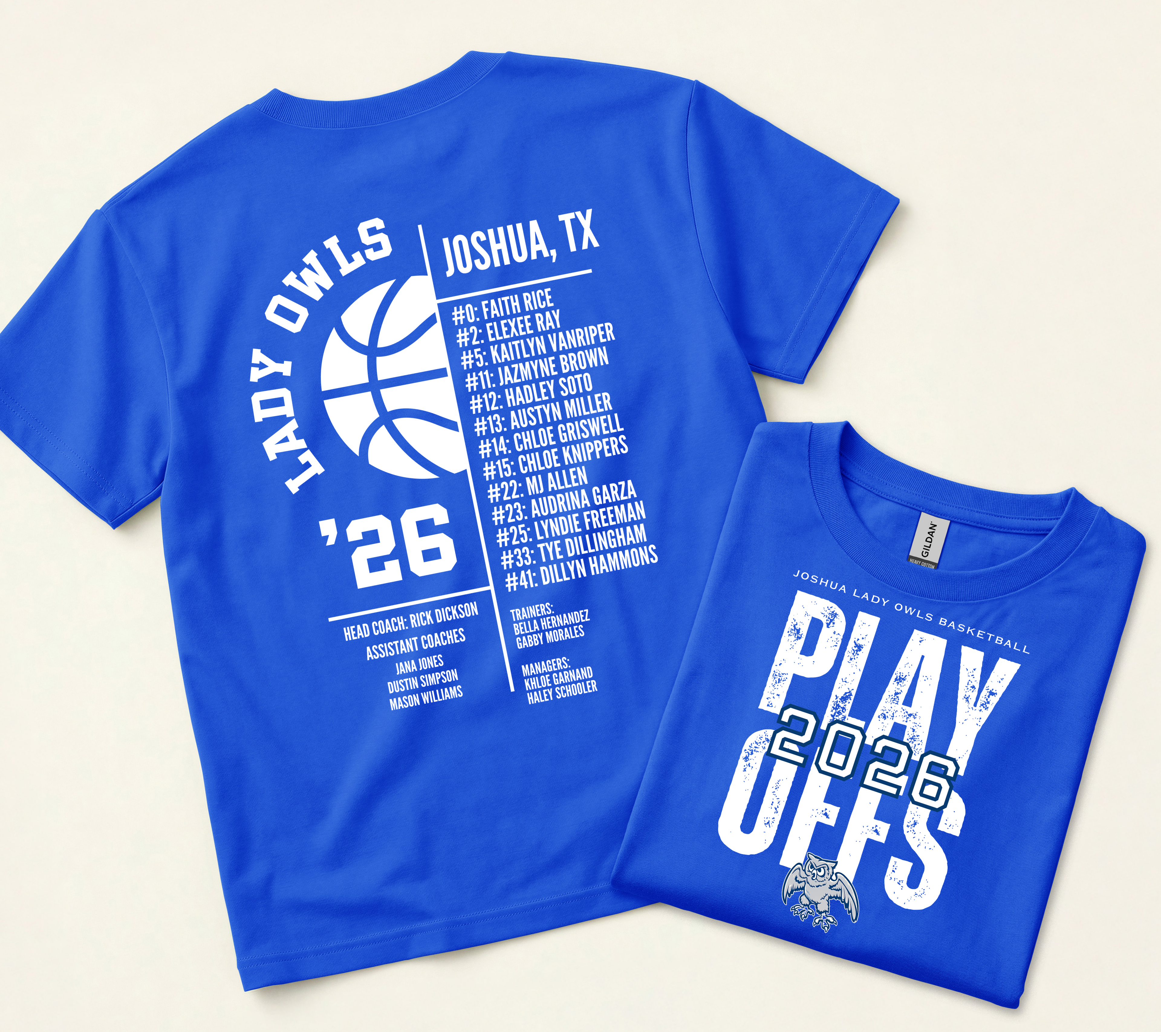 Lady Owls Basketball Playoffs Shirt